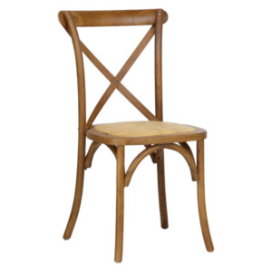 Sedia incrociata in legno stile toscano