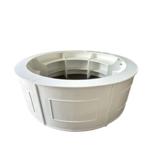Bancone boiserie curvo