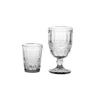 Bicchiere e calice barocco cristal