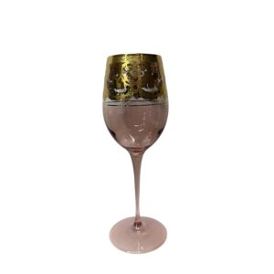 Calice barocco rosa e oro