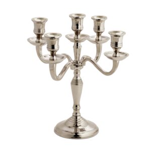 Candelabro Pompei argento 5 fiamme