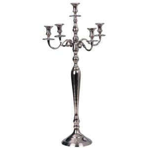 Candelabro argento 5 fiamme XL