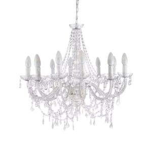 Lampadario Cristal white
