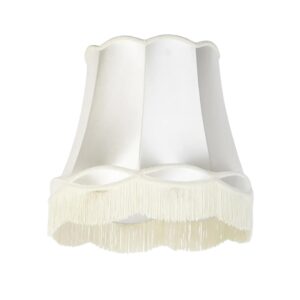 Lampadario Paris retrò in seta panna
