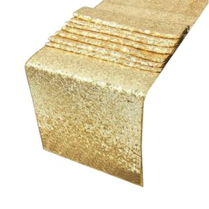 Runner glitter paillettes oro