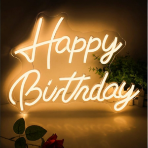 Scritta LED Happy Birthday