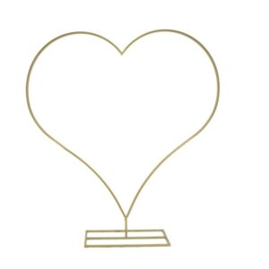 Struttura cuore oro in ferro h180cm