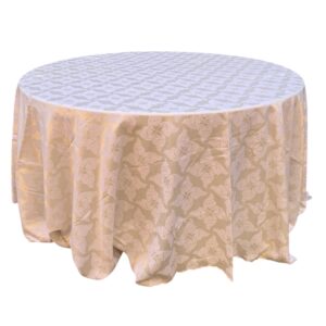 Tovaglia ovale champagne damasco 200cm