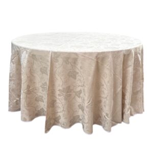 Tovaglia tonda damasco beige d290cm