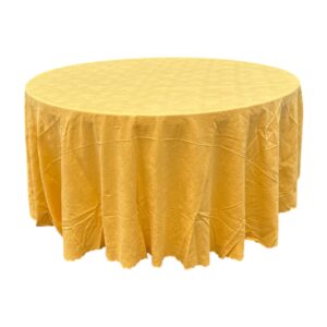 Tovaglia tonda damasco giallo d260cm
