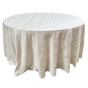 Tovaglia tonda damasco panna d280cm