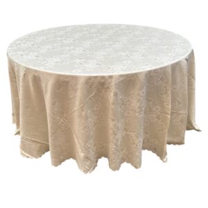 Tovaglia tonda damasco panna d310cm