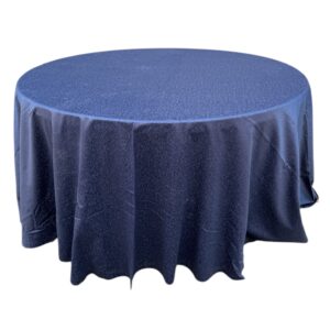Tovaglia tonda in raso corallo blu d320cm