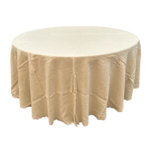 Tovaglia tonda sabbia in cotone d320cm