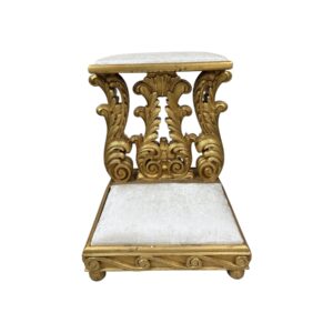 Inginocchiatoio singolo impero oro