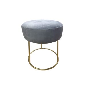 Pouf Ilary velluto grigio