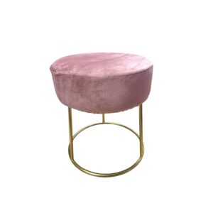Pouf Ilary velluto rosa