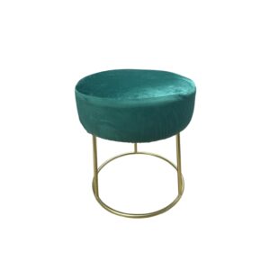 Pouf Ilary velluto verde inglese