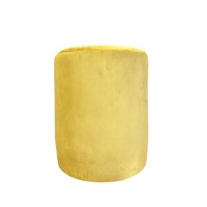 Pouf velluto giallo