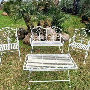 Set ferro battuto bianco