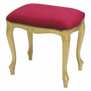 Sgabello oro e velluto