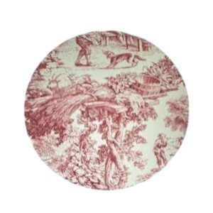 Sottopiatto Toile de jouy rosa
