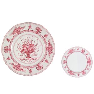 Sottopiatto e piattino pane bouquet rosa