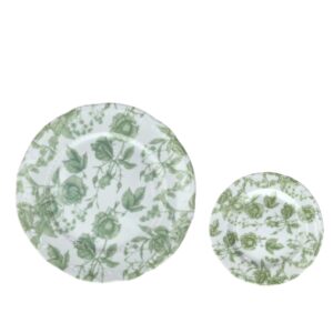Sottopiatto e piattino pane green roses