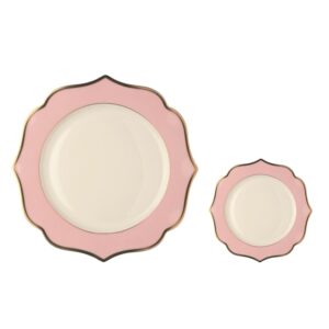 Sottopiatto e piattino pane pink star