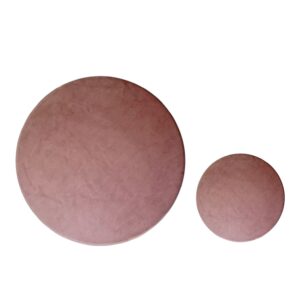 Sottopiatto e piattino pane velluto rosa