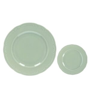 Sottopiatto e piattino pane verde salvia