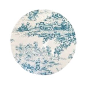 Sottopiatto toile de jouy blu