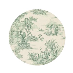 Sottopiatto toile de jouy verde