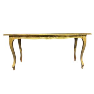 Tavolino panca barocco gold