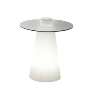 Tavolino vetro luminoso