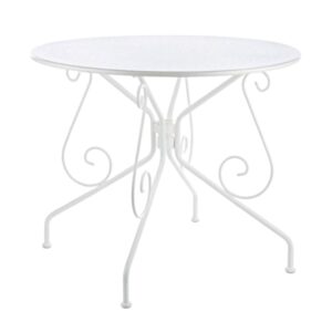 Tavolo Wendy bianco d90cm