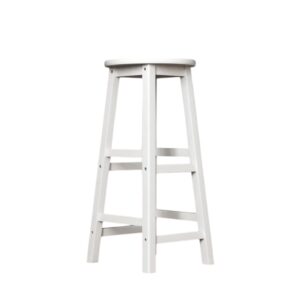 Sgabello Ostuni laccato bianco h70cm